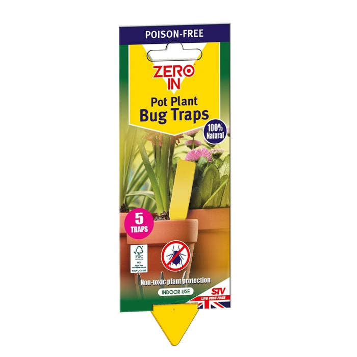 ZER017 - 12-delige potplanteninsectenval - 5-pack