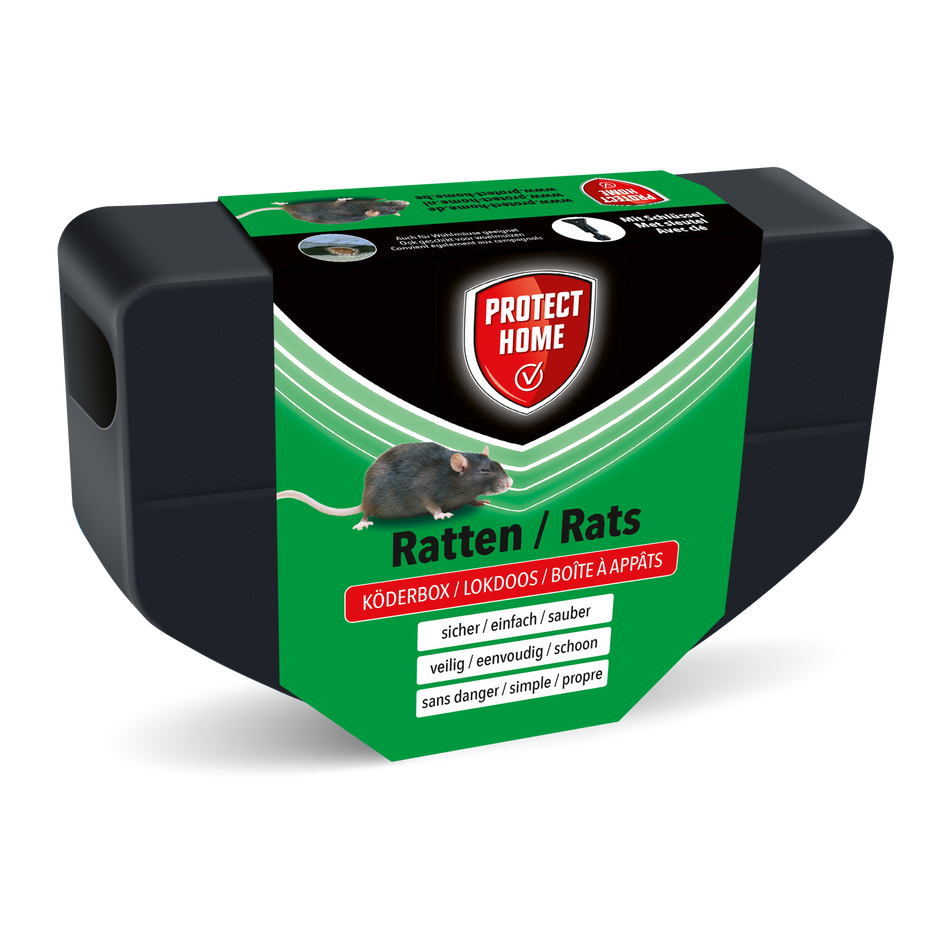 86600787 - 6St. pro Karton – Protect Home Rattenfutterspender aus Kunststoff