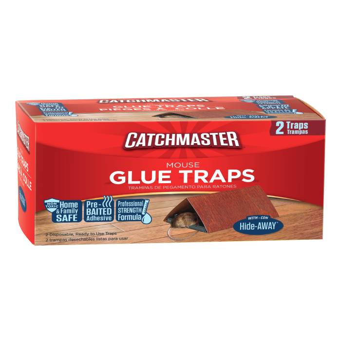 202SD - 12 pc. per box Catchmaster Enclosed Mouse Size Glue Traps