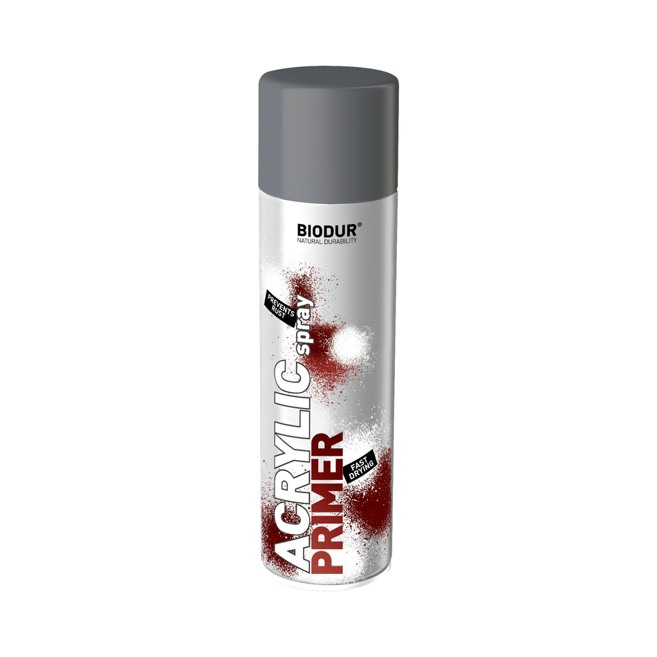 ACR500PG - 6 Stk. pro Karton - BIODUR ACRYL-GRUNDIERUNG FÜR FAHRZEUGE - GRAU - 500 ml