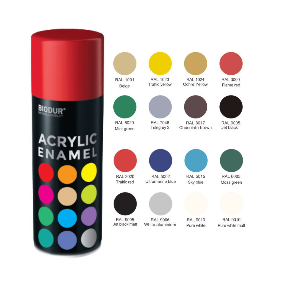 BIODUR ACRYLIC ENAMEL 400 ml - 12pc. per box
