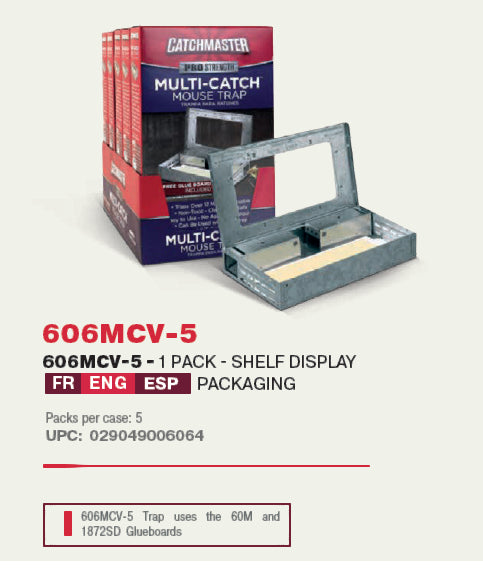 606MC – 6st. per doos - Catchmaster® Mechanische Metalen Multi-CatchTM Trap