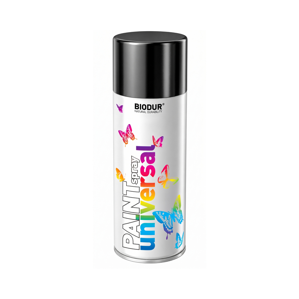 BIODUR UNIVERSAL-ACRYL-SPRÜHLACK – METALLEFFEKT – 400 ml – 12 Stk. pro Karton