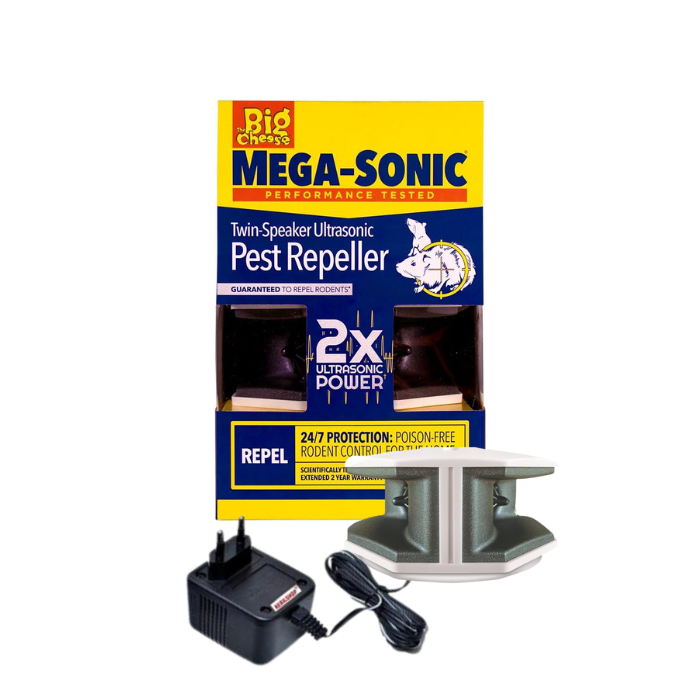 V725 – 3-teiliger Mega-Sonic® Schädlingsvertreiber mit zwei Lautsprechern