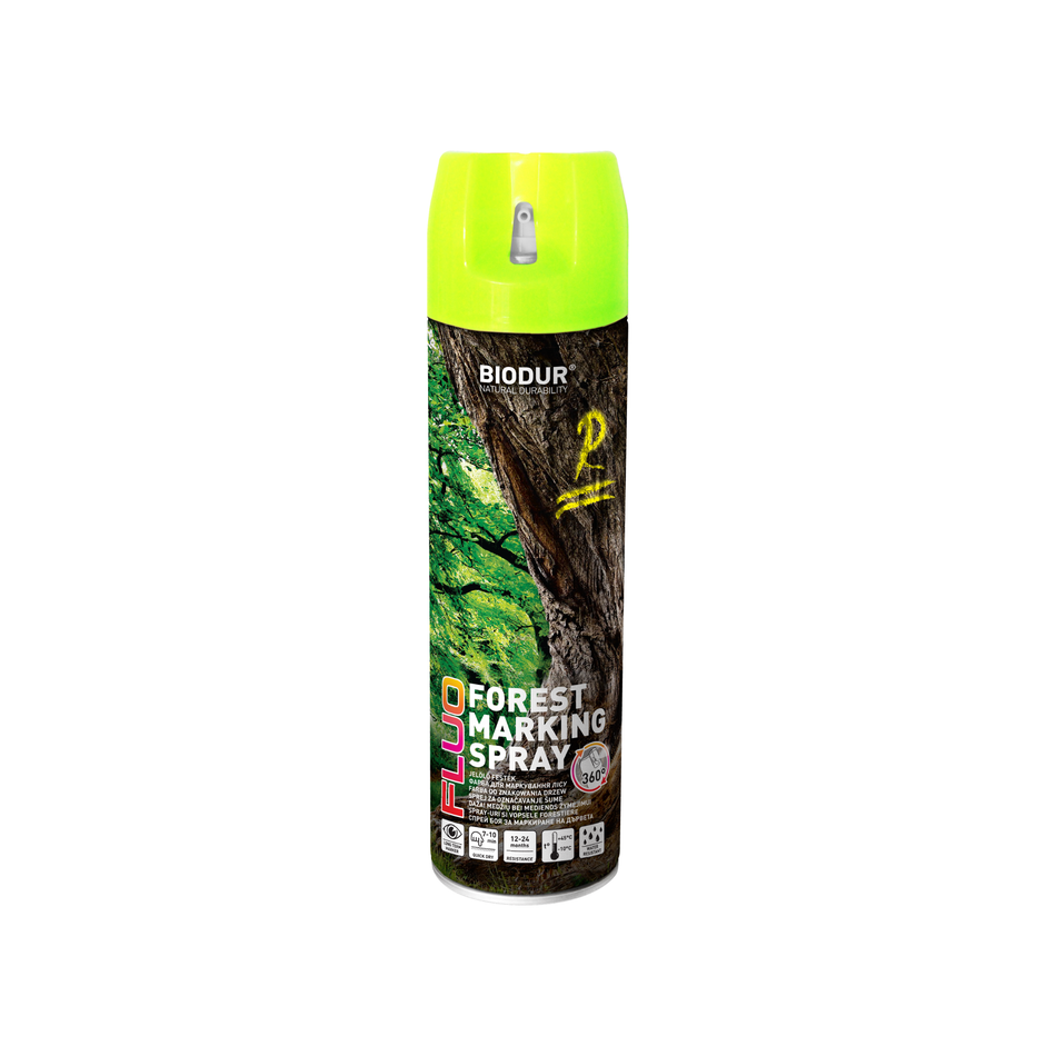BIODUR FORSTMARKIERUNGSSPRAY - FLUORESZIEREND - 500 ml - 6 Stk. pro Karton