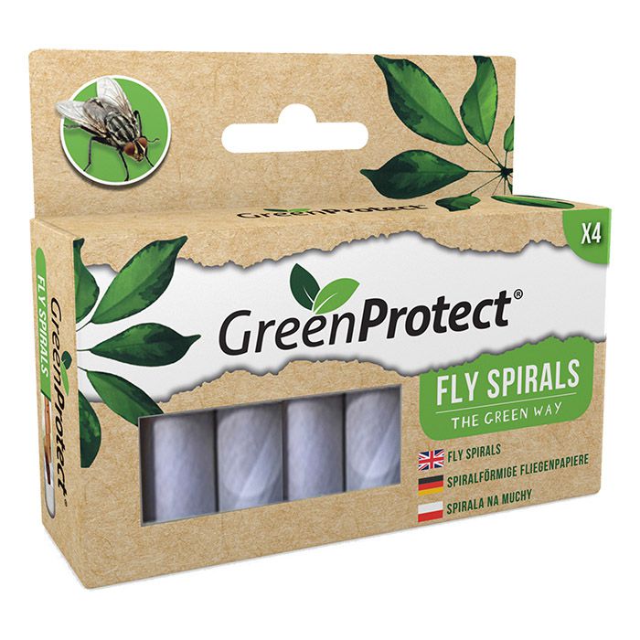 GPFS1 – 6pc. per box – Green Protect Fly Spirals