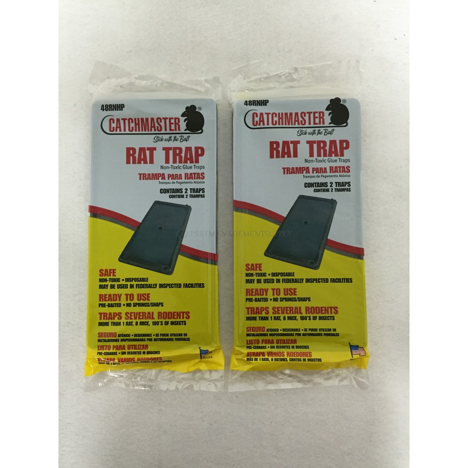 48RNHP - 24pc per box Mouse Rat Glue Trays ( Black Tray 2pack Cherry 10.22 x 5.22 )