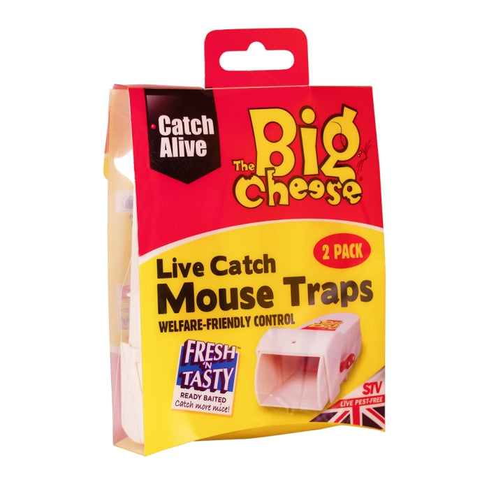 V155 - 6pc. per box - Live Catch Mouse Traps - Twin Pack