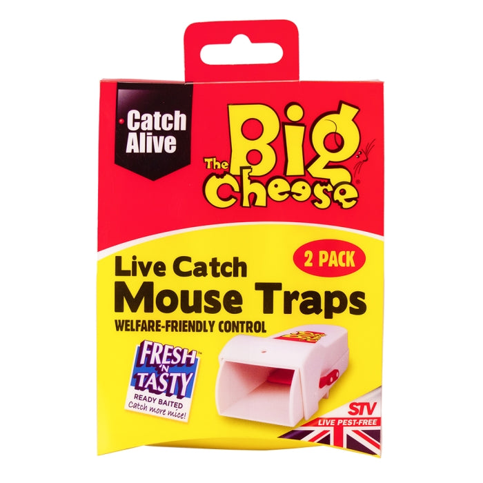 V155 - 6pc. per box - Live Catch Mouse Traps - Twin Pack