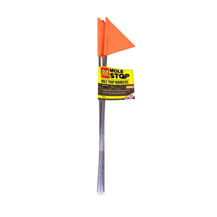 V317 - 12pc Hi-Vis Mole Trap Markers - 5 Pack