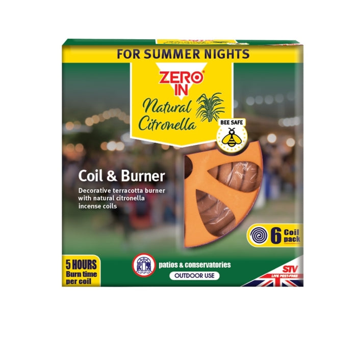 V420 - 6pc. per box - Citronella Terracotta Burner & Coil - 6 pack
