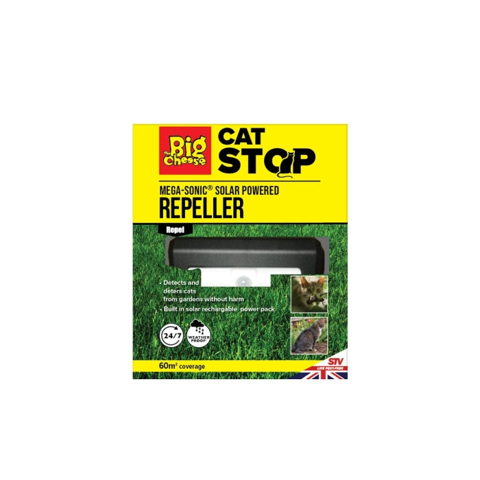 v602 - 6pc Mega-Sonic Solar Cat Repeller