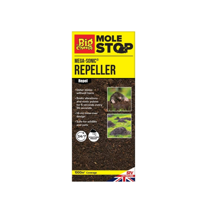 V645 - 6pc BIG CHEESE Mega-Sonic Mole Repeller