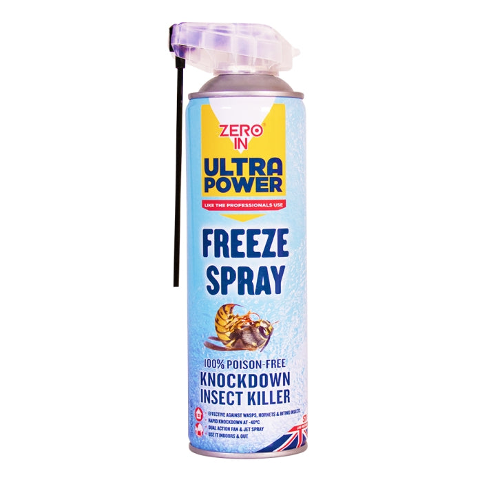 ZER569 – 6-teiliges Freeze Spray Knockdown Insektenvernichter – 500 ml Dual-Action-Aerosol