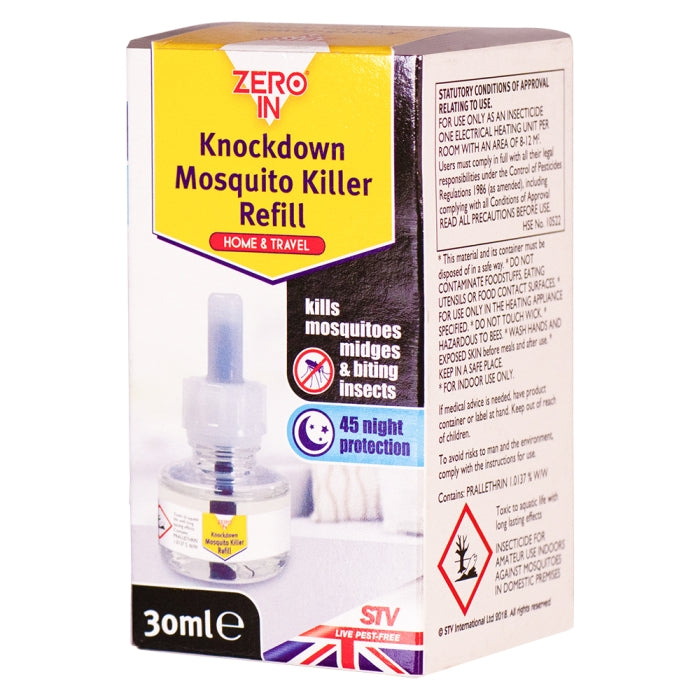 ZER742 - 6st. per doos - Knockdown Mosquito Killer Navulling - 30ml