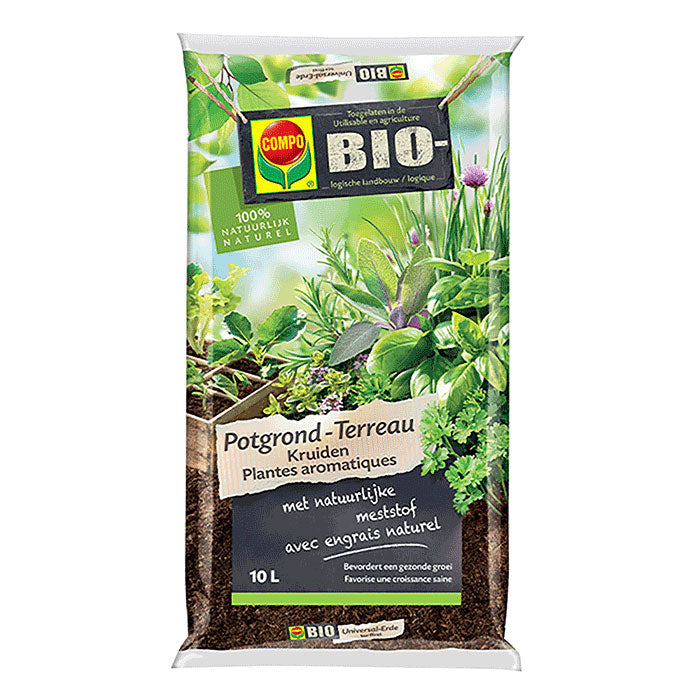 1062301017 - 6pc. per box COMPO BIO Herbal Pot Ground 10L