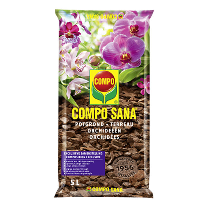 1161142017 - 10 pc. per box COMPO SANA Orchid Pot Ground 5L
